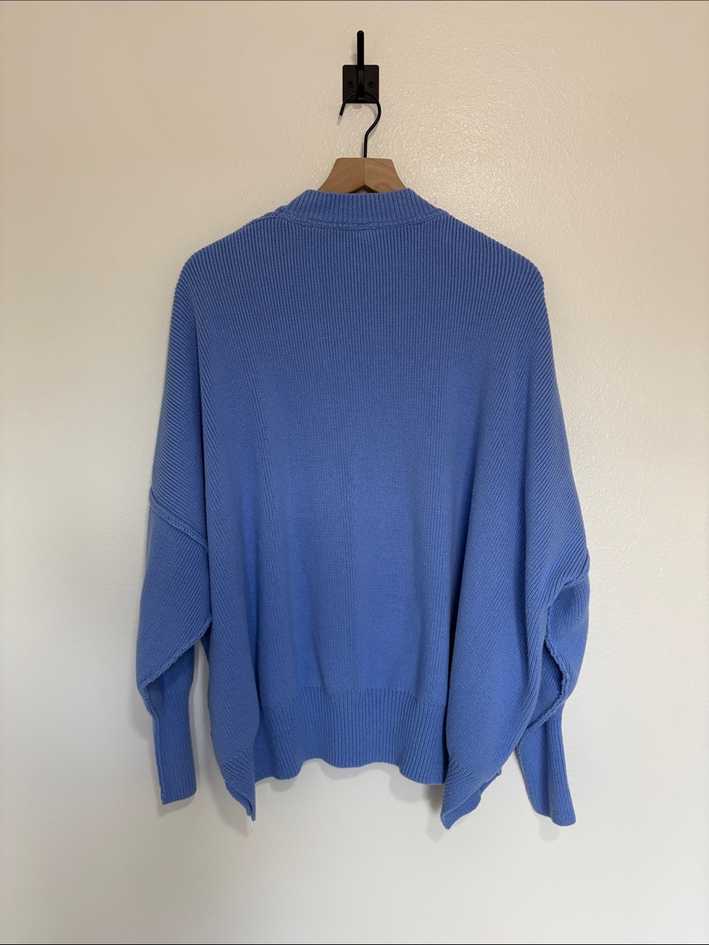Free People Easy Street Oversized Tunic Slouchy Ribbed Knit Crew Sweater Medium - Picture 6 of 10